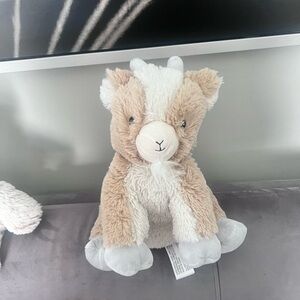 Warmies Goat Tan and White Plush